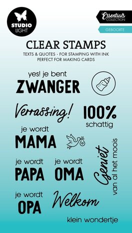 Studio Light Essentials Clear Stamps Geboorte (SL-ES-STAMP645)