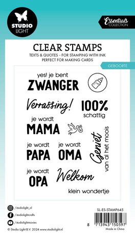 Studio Light Essentials Clear Stamps Geboorte (SL-ES-STAMP645)