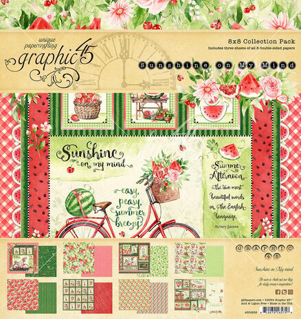 Graphic 45 Sunshine on my Mind 8x8 Inch Collection Pack (4502838)