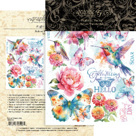 Graphic 45 Flight of Fancy Rub-On Transfers (4502859) Graphic 45 Flight of Fancy Rub-On Transfers (4502859)