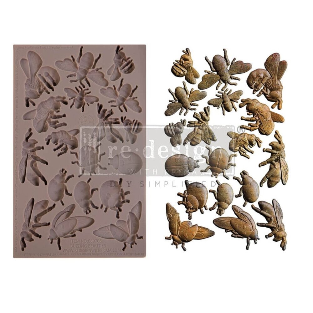 Re-Design Buzzing Beauties 5x8 Inch Decor Mould (669706) Re-Design Buzzing Beauties 5x8 Inch Decor Mould (669706)