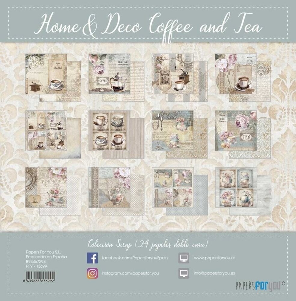 Papers For You Home & Deco Coffee and Tea 6x6 Inch Paper Pack (PFY-13702) Papers For You Home & Deco Coffee and Tea 6x6 Inch Paper Pack (PFY-13702)