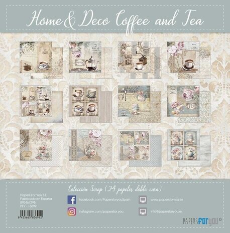 Papers For You Home & Deco Coffee and Tea 6x6 Inch Paper Pack (PFY-13702) Papers For You Home & Deco Coffee and Tea 6x6 Inch Paper Pack (PFY-13702)