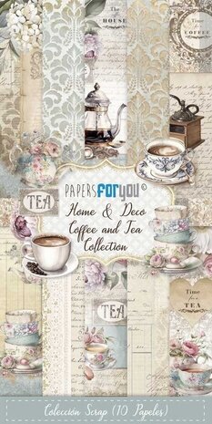 Papers For You Home & Deco Coffee and Tea Slimline Paper Pack (PFY-13704) Papers For You Home & Deco Coffee and Tea Slimline Paper Pack (PFY-13704)