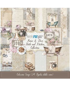 Papers For You Home & Deco Bath and Kitchen 8x8 Inch Paper Pack (PFY-13701) Papers For You Home & Deco Bath and Kitchen 8x8 Inch Paper Pack (PFY-13701)