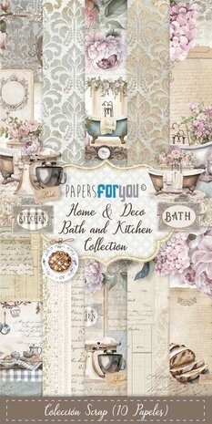 Papers For You Home & Deco Bath and Kitchen Slimline Paper Pack (PFY-13705) Papers For You Home & Deco Bath and Kitchen Slimline Paper Pack (PFY-13705)