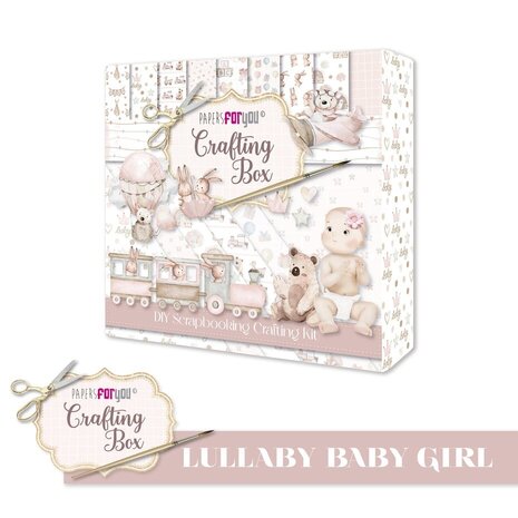 Papers For You Lullaby Baby Girl Crafting Box (PFY-13266) Papers For You Lullaby Baby Girl Crafting Box (PFY-13266)