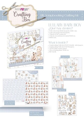 Papers For You Lullaby Baby Boy Crafting Box (PFY-13267) Papers For You Lullaby Baby Boy Crafting Box (PFY-13267)