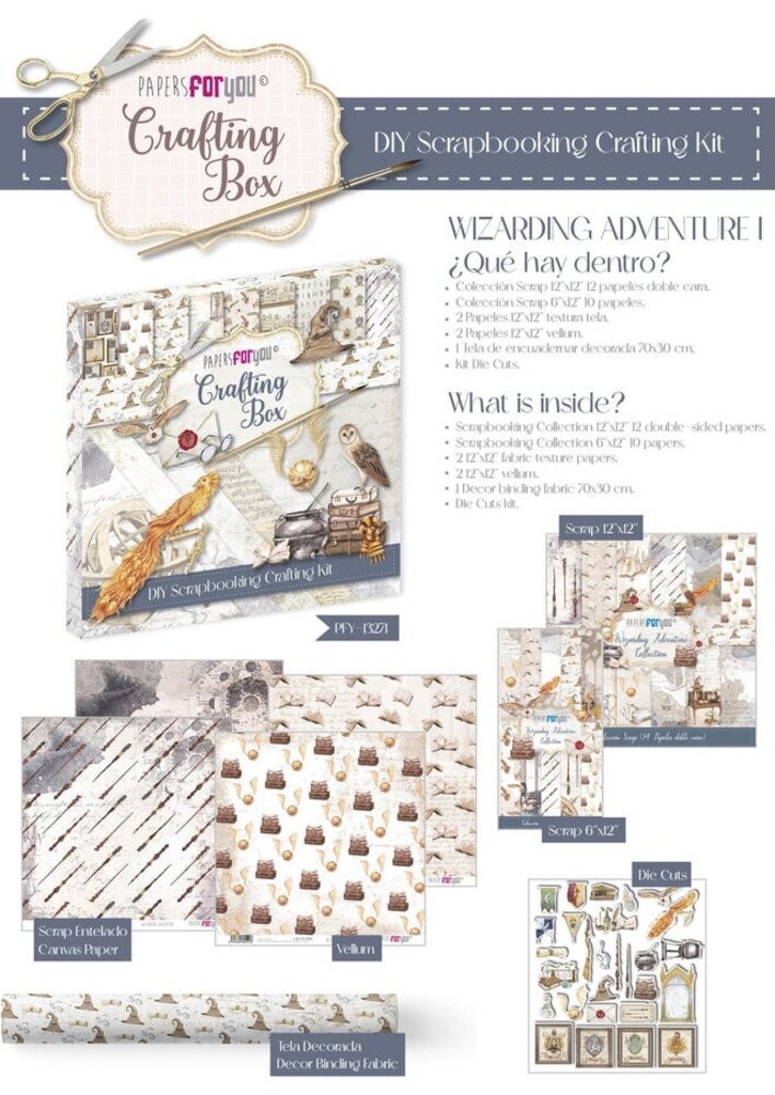 Papers For You Wizarding Adventure Crafting Box (PFY-13271) Papers For You Wizarding Adventure Crafting Box (PFY-13271)