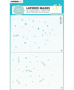 Studio Light Sweet Stories Masking Stencil Exploding Confetti (SL-SS-MASK273)