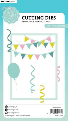 Studio Light Sweet Stories Snijmal Party Cardshape (SL-SS-CD820) Studio Light Sweet Stories Snijmal Party Cardshape (SL-SS-CD820)