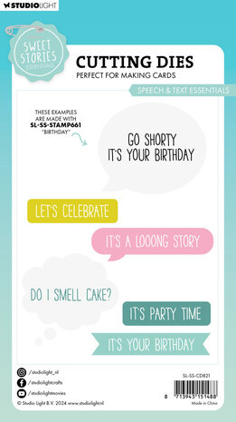 Studio Light Sweet Stories Snijmal Speech & Text Essentials (SL-SS-CD821) Studio Light Sweet Stories Snijmal Speech & Text Essentials (SL-SS-CD821)