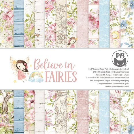 P13 Believe in Fairies 6x6 Inch Paper Pad (P13-BIF-09) P13 Believe in Fairies 6x6 Inch Paper Pad (P13-BIF-09)