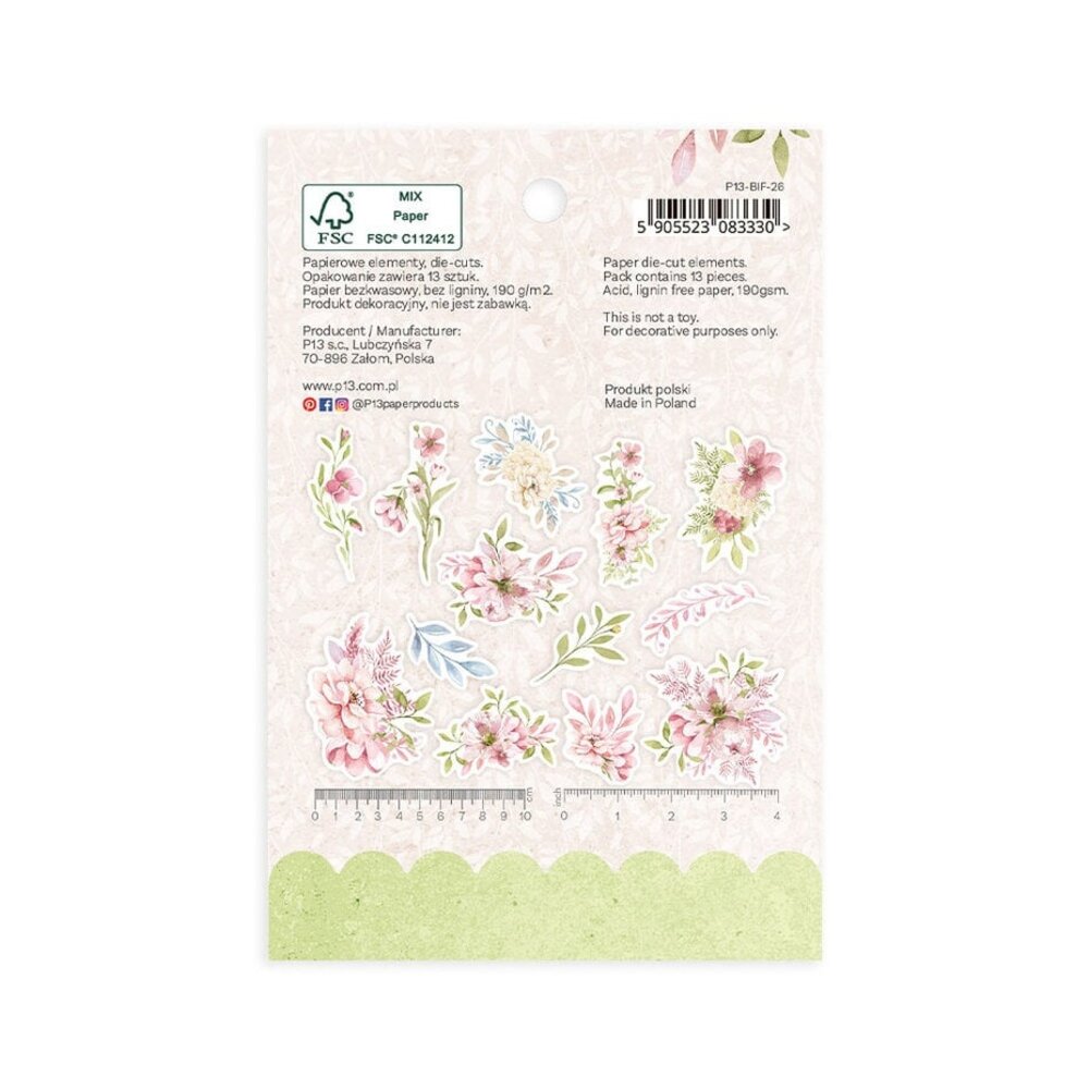 P13 Believe in Fairies Ephemera Flowers and Leaves (P13-BIF-26)