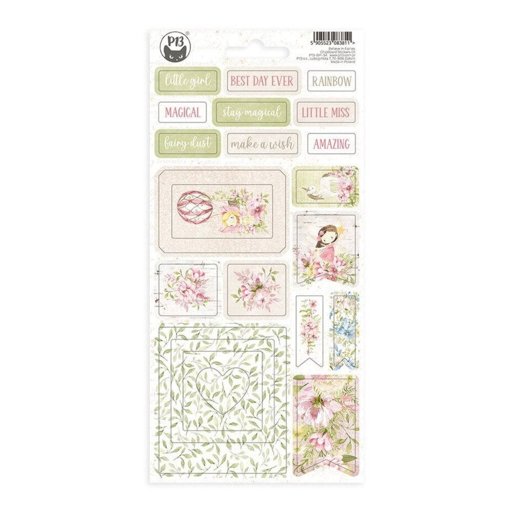 P13 Believe in Fairies Chipboard Stickers 01 (P13-BIF-34) P13 Believe in Fairies Chipboard Stickers 01 (P13-BIF-34)