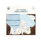 P13 Believe in Fairies Light Chipboard Embellishments 6x6 Inch Album Base with Papers (P13-BIF-56)