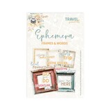 P13 Travel Journal Ephemera Frames and Words (P13-TRJ-37)