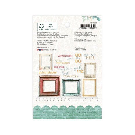 P13 Travel Journal Ephemera Frames and Words (P13-TRJ-37) P13 Travel Journal Ephemera Frames and Words (P13-TRJ-37)
