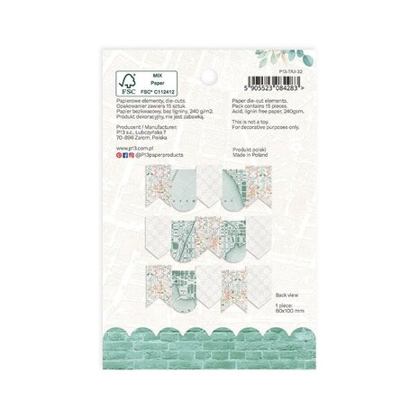 P13 Travel Journal Paper Die-Cut Garland (P13-TRJ-32)