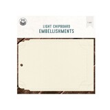 P13 Travel Journal Light Chipboard Embellishments 6x6 Inch Album Base (P13-TRJ-57)