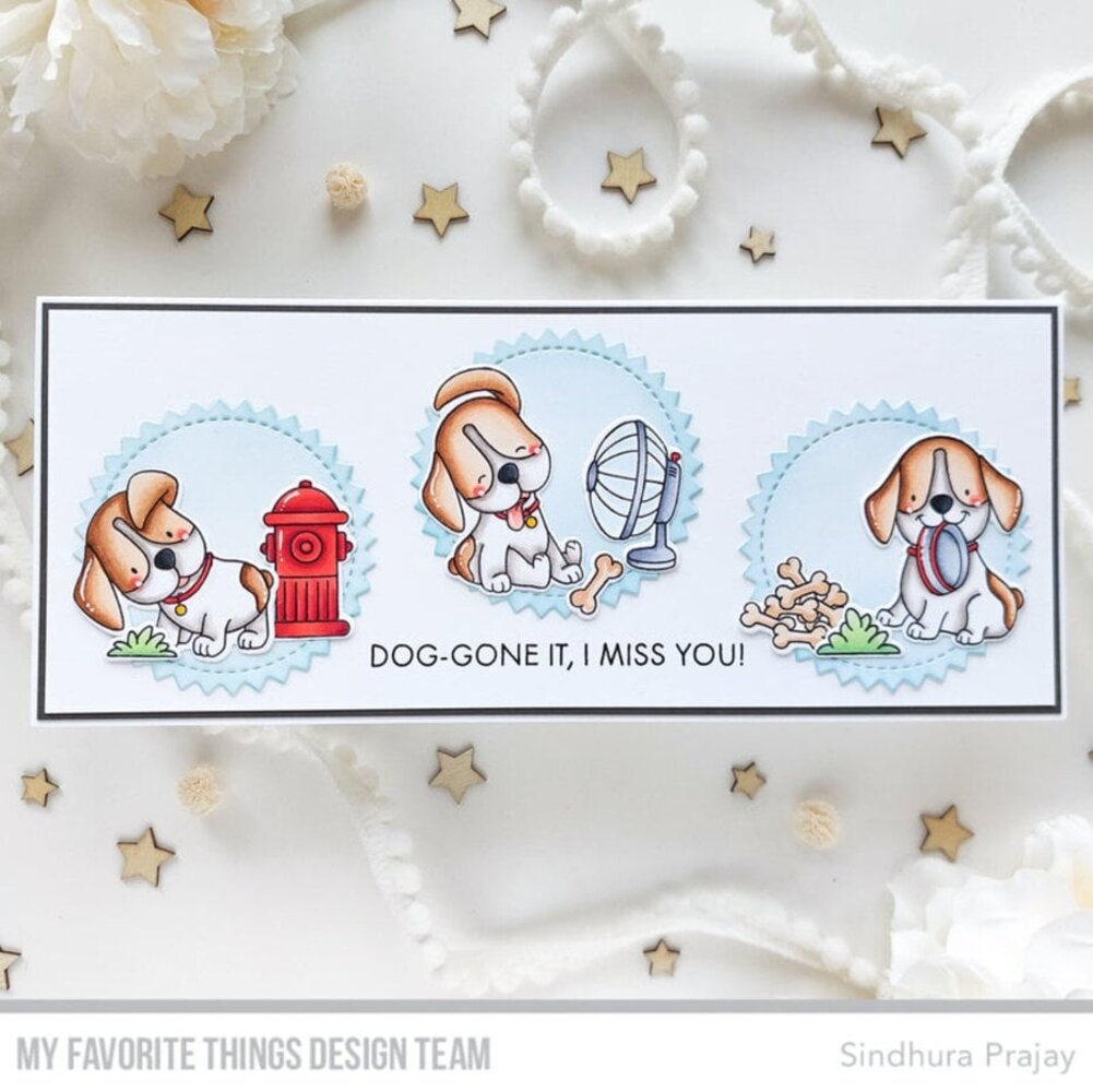 My Favorite Things Playful Pups Clear Stamps (YUZU-031)