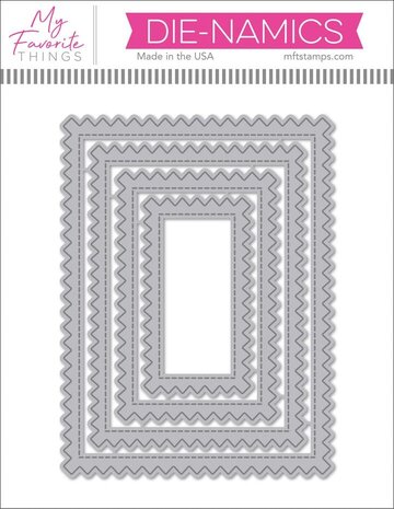 My Favorite Things Die-namics Stitched Pinking Edge Rectangle STAX (MFT-2783) My Favorite Things Die-namics Stitched Pinking Edge Rectangle STAX (MFT-2783)