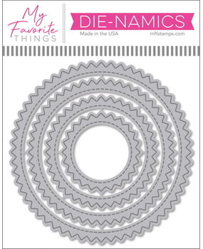 My Favorite Things Die-namics Stitched Pinking Edge Circle STAX (MFT-2788) My Favorite Things Die-namics Stitched Pinking Edge Circle STAX (MFT-2788)