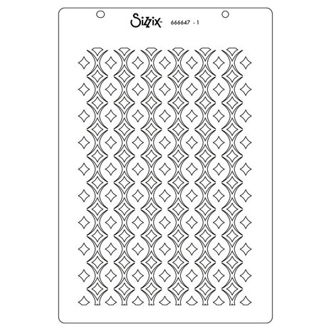 Sizzix Stencils Uptown Adornment (666647)