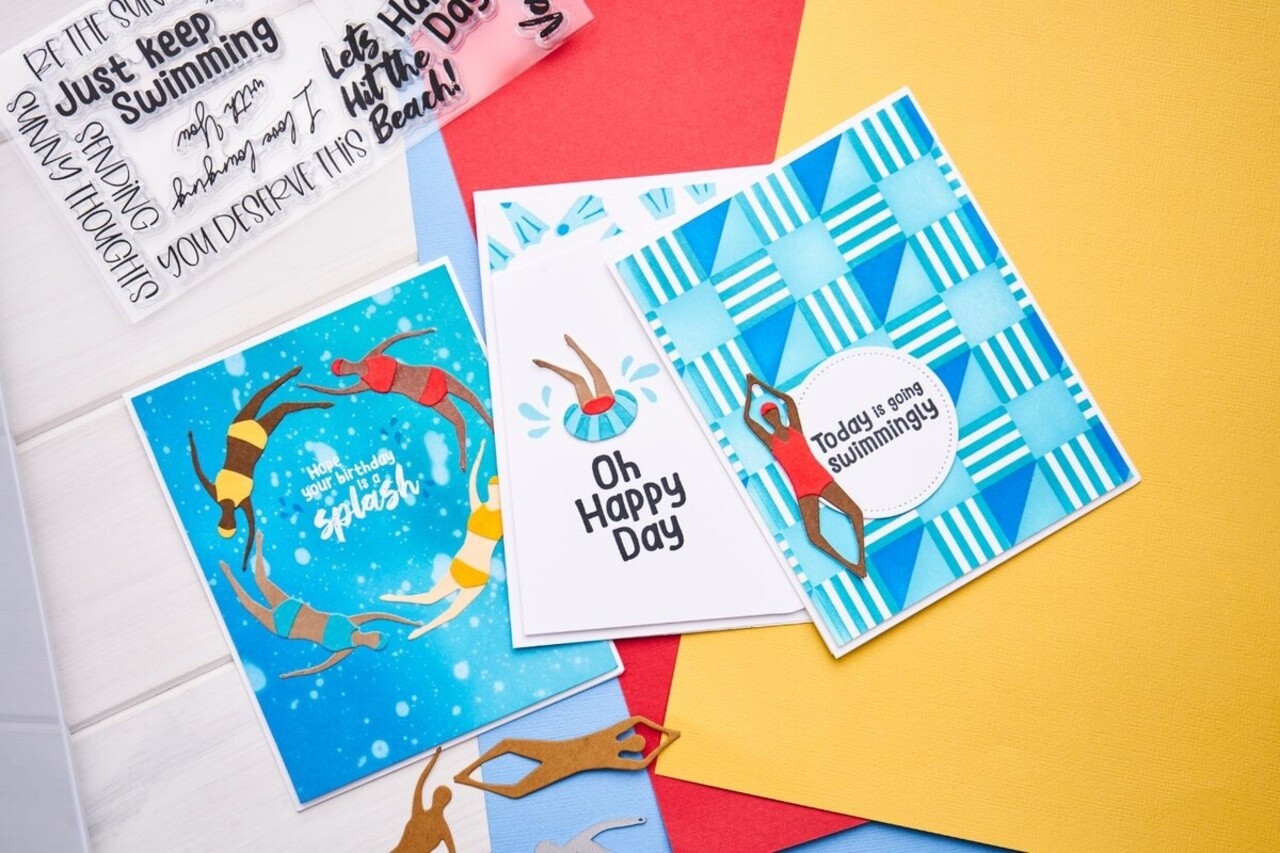 Sizzix Layered Stencils Pool Deck (666663)