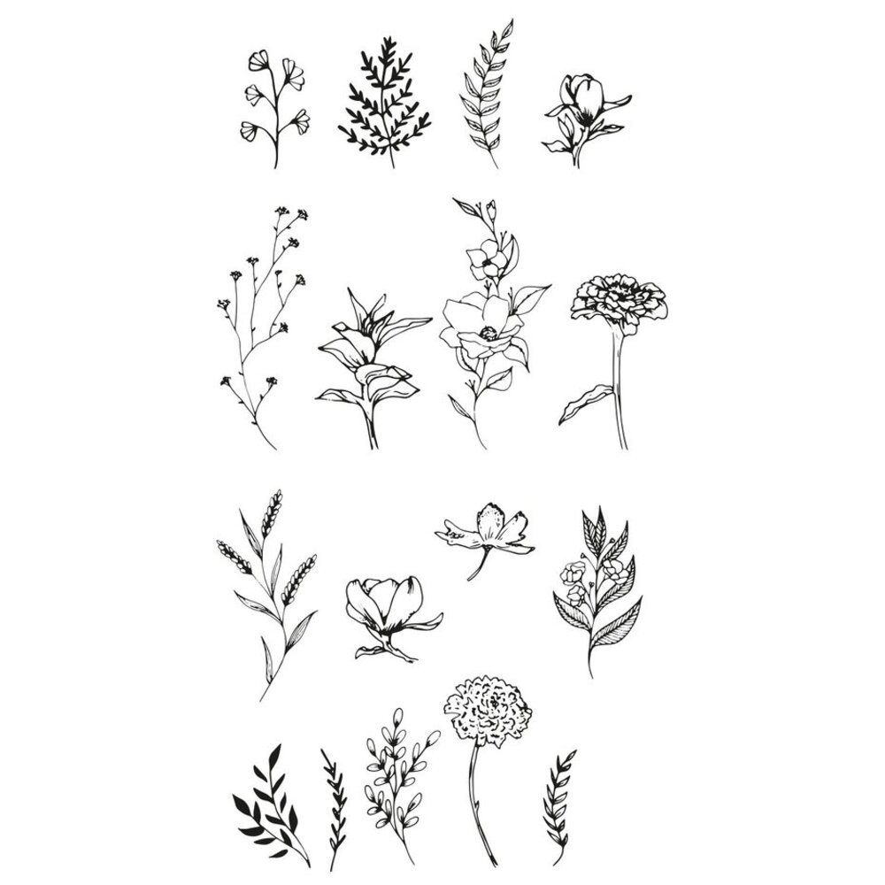 Sizzix Clear Stamps Garden Botanicals (666641) Sizzix Clear Stamps Garden Botanicals (666641)