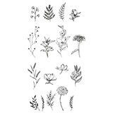Sizzix Clear Stamps Garden Botanicals (666641)