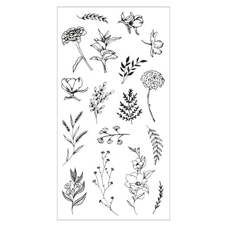 Sizzix Clear Stamps Garden Botanicals (666641) Sizzix Clear Stamps Garden Botanicals (666641)