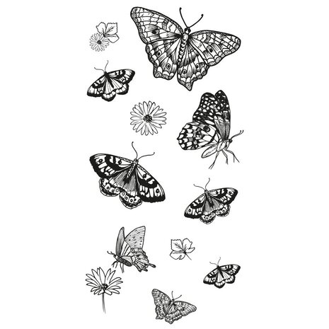 Sizzix Clear Stamps Nature Butterflies (666642) Sizzix Clear Stamps Nature Butterflies (666642)