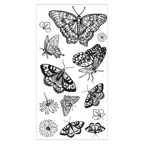 Sizzix Clear Stamps Nature Butterflies (666642) Sizzix Clear Stamps Nature Butterflies (666642)