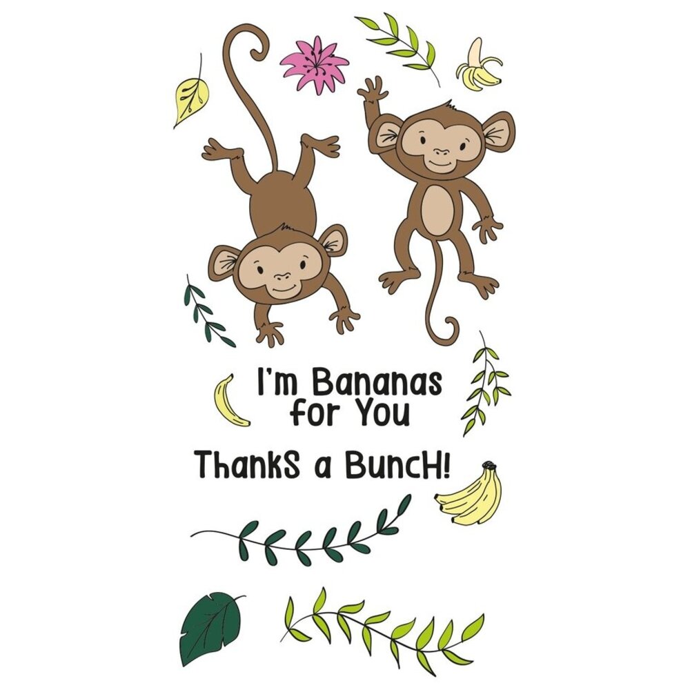 Sizzix Clear Stamps Going Bananas (666653) Sizzix Clear Stamps Going Bananas (666653)