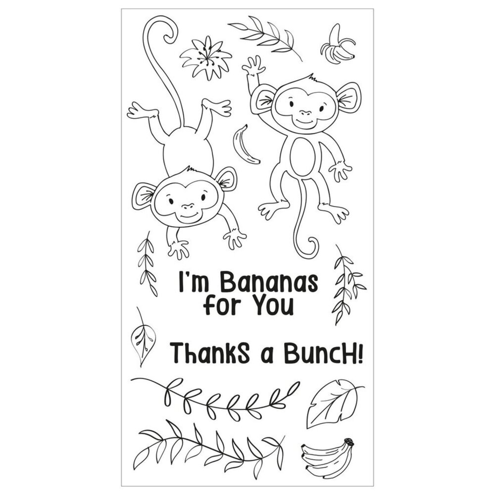 Sizzix Clear Stamps Going Bananas (666653) Sizzix Clear Stamps Going Bananas (666653)