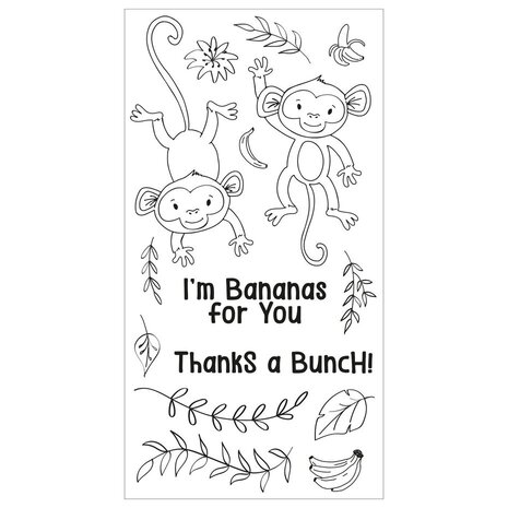 Sizzix Clear Stamps Going Bananas (666653) Sizzix Clear Stamps Going Bananas (666653)