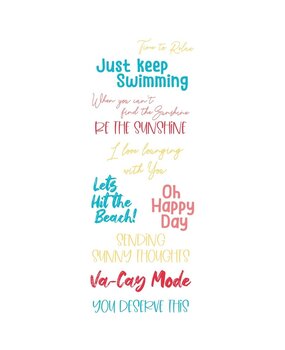 Sizzix Clear Stamps Va-Cay Mode (666657) Sizzix Clear Stamps Va-Cay Mode (666657)