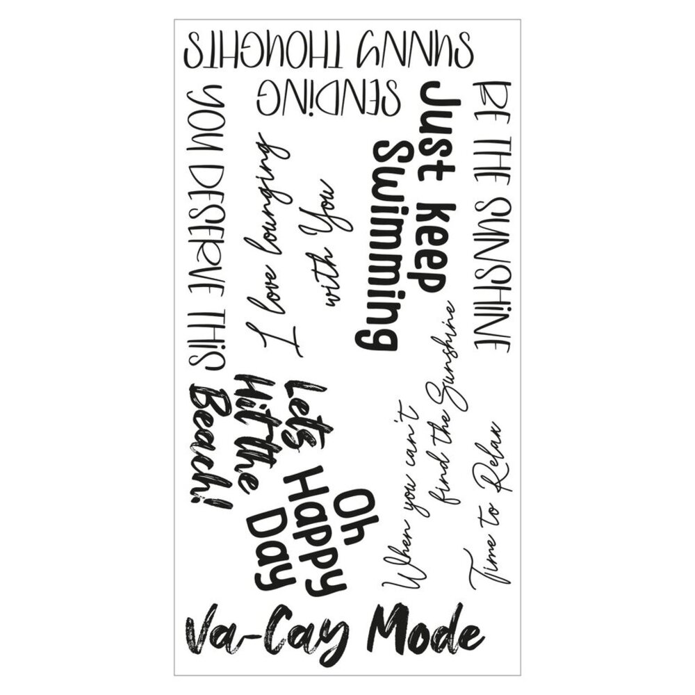 Sizzix Clear Stamps Va-Cay Mode (666657)
