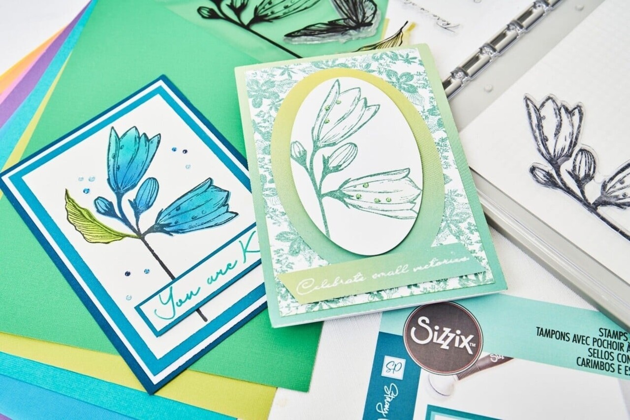Sizzix Clear Stamps & Stencil Farfallina (666643) Sizzix Clear Stamps & Stencil Farfallina (666643)
