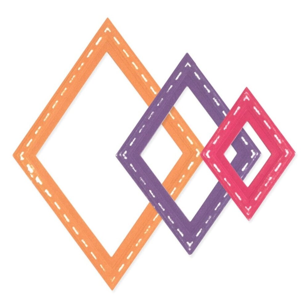 Sizzix Framelits Die Set Katy Deco Diamonds (666652)