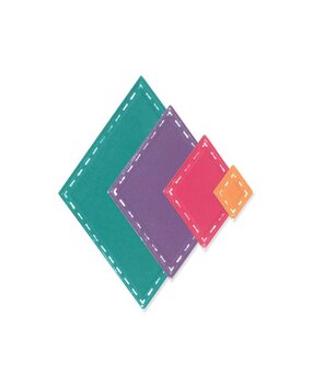 Sizzix Framelits Die Set Katy Deco Diamonds (666652)