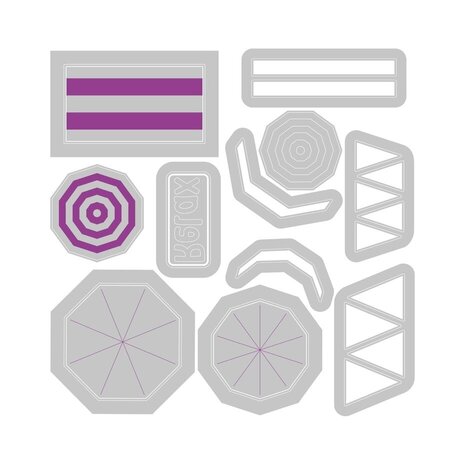 Sizzix Framelits Die Set Beach Blankets & Brellas #2 (666656) Sizzix Framelits Die Set Beach Blankets & Brellas #2 (666656)