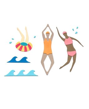 Sizzix Framelits Die Set Synchronized Swimmers #2 (666659) Sizzix Framelits Die Set Synchronized Swimmers #2 (666659)
