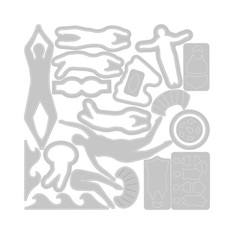 Sizzix Framelits Die Set Synchronized Swimmers #2 (666659) Sizzix Framelits Die Set Synchronized Swimmers #2 (666659)