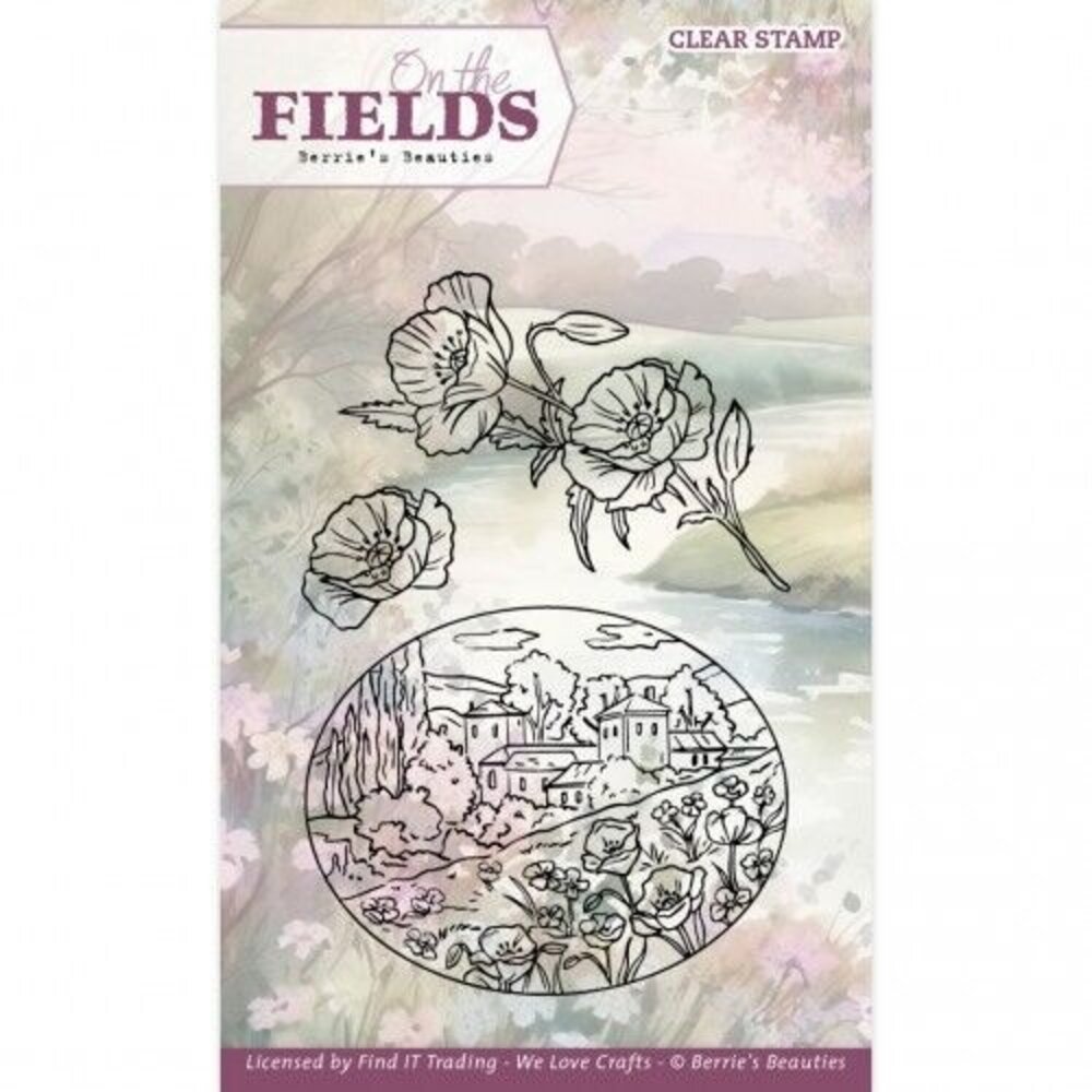 Berrie's Beauties On the Fields Clear Stamp Set Poppy (BBCS10006) Berrie's Beauties On the Fields Clear Stamp Set Poppy (BBCS10006)