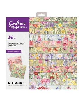 Crafter's Companion Meadow Garden 12x12 Inch Paper Pad (CC-PAD12-MEGA) Crafter's Companion Meadow Garden 12x12 Inch Paper Pad (CC-PAD12-MEGA)