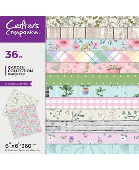 Crafter's Companion Garden Collection 6x6 Inch Paper Pad (CC-GC-PAD6) Crafter's Companion Garden Collection 6x6 Inch Paper Pad (CC-GC-PAD6)