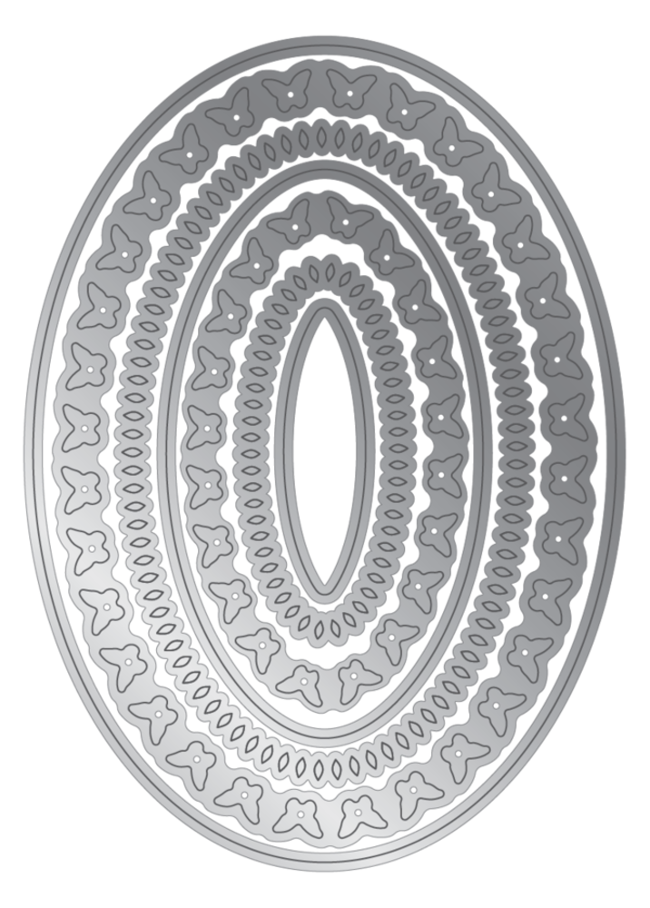 Crafter's Companion Decorative Nesting Ovals Dies (CC-MD-ELE-DNOVA)