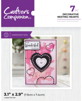 Crafter's Companion Decorative Nesting Hearts Dies (CC-MD-ELE-DNHEA)